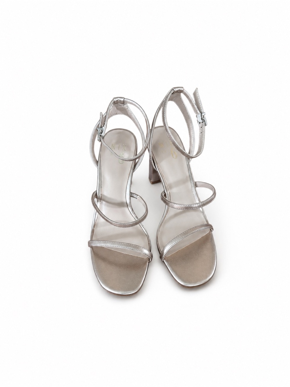 Mix No.6 Strappy Rose Gold Heels- SZ 8